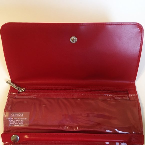 Travel Jewelry Organizer Clinique Nail Kit File Clippers Trifold Storage Holder - Picture 5 of 12